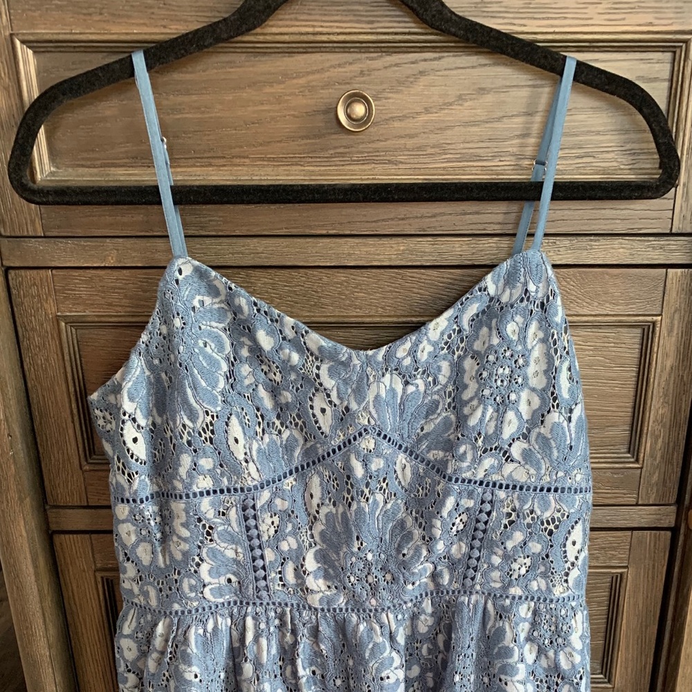 Spaghetti strapped Lace midi dress